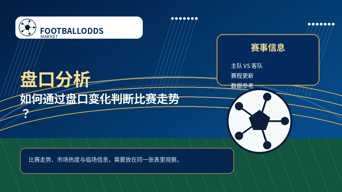 如何通过盘口变化判断比赛走势?